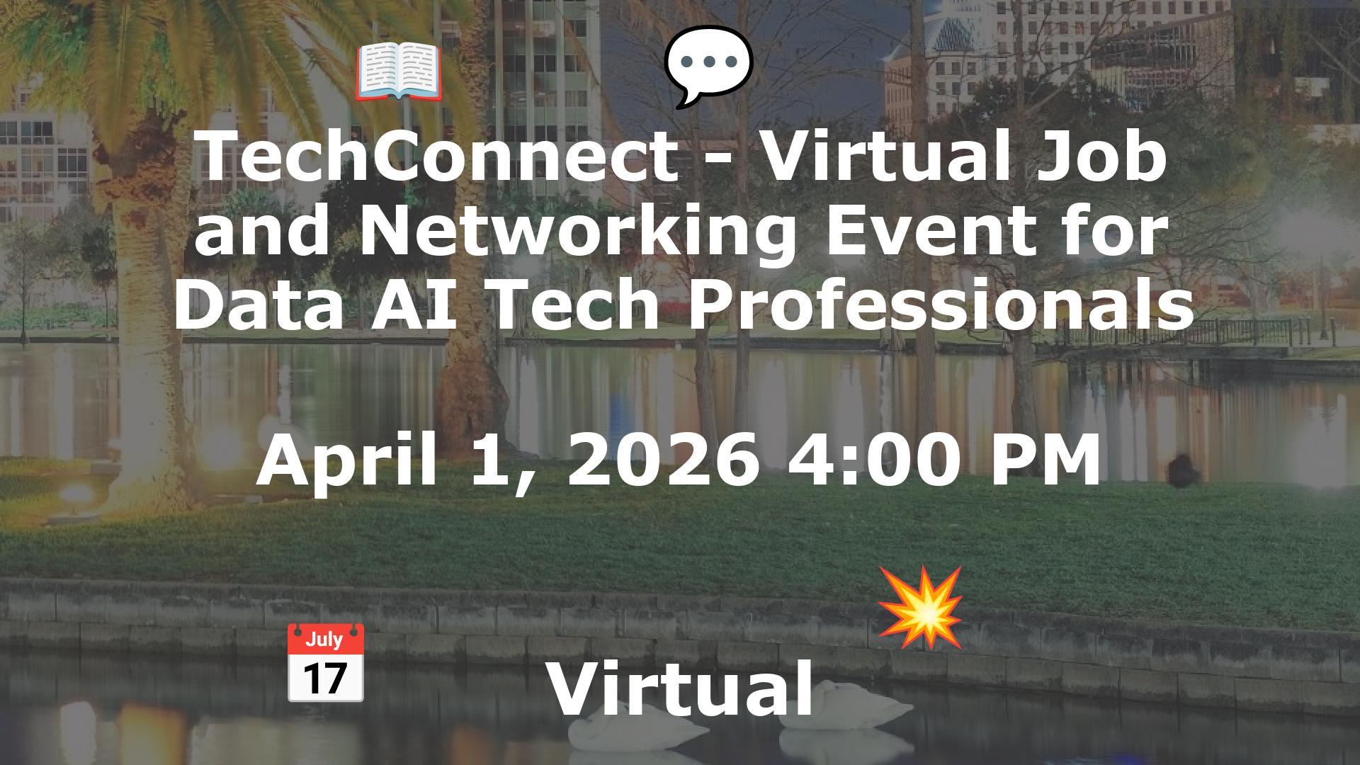 TechConnect - Virtual Job and Networking Event for Data AI Tech Professionals event image